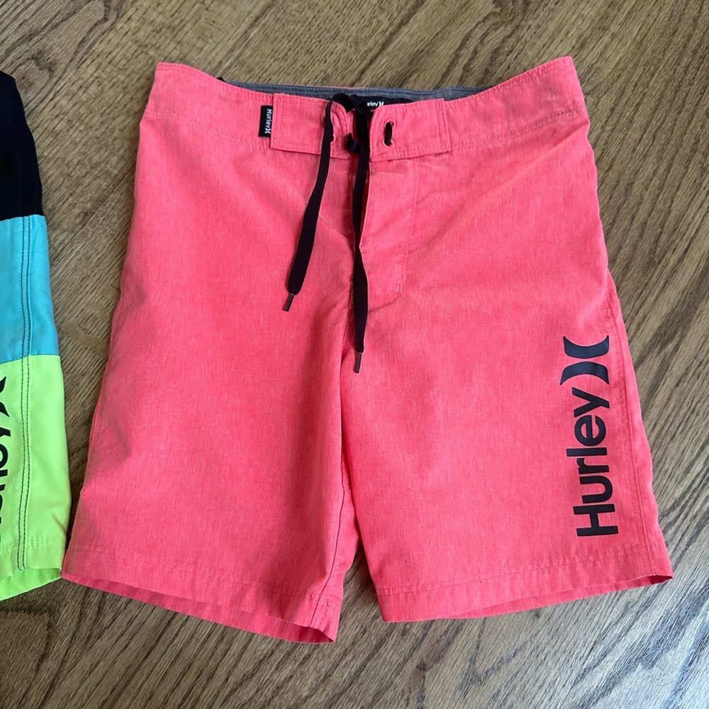 Hurley Kids Multicolor and Red Board Shorts - Picture 2 of 7